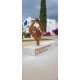 Escultura en acero corten Logo Turismo de L' Hospitalet de L' Infant